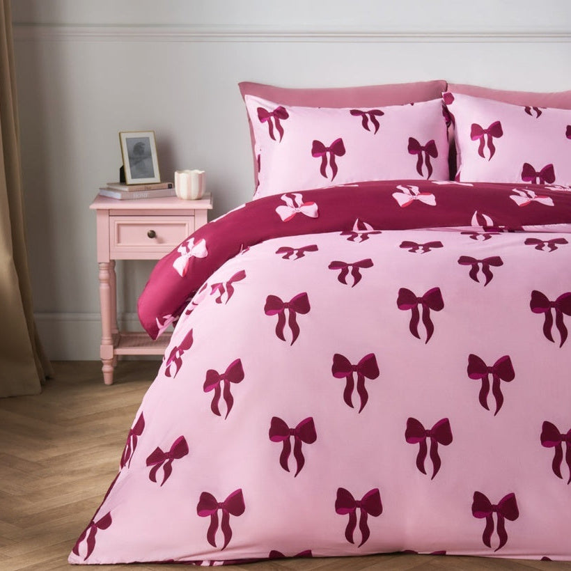 Bow Pattern Printing Bedding Set