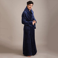 Thick Coral Flannel Plus Size Bathrobe Men's Pajamas And Home Wear