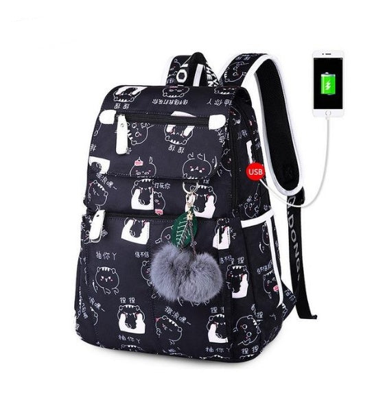 Fashion Printed Backpack For Girl