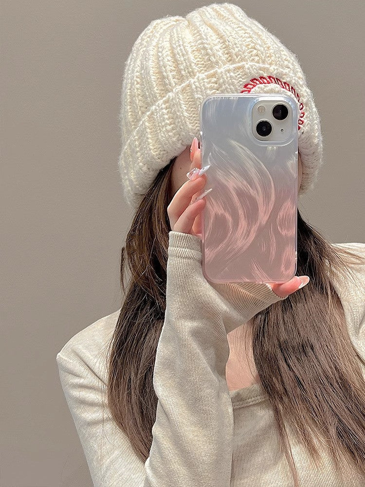 High-grade Light Luxury Feather Yarn Phone Case