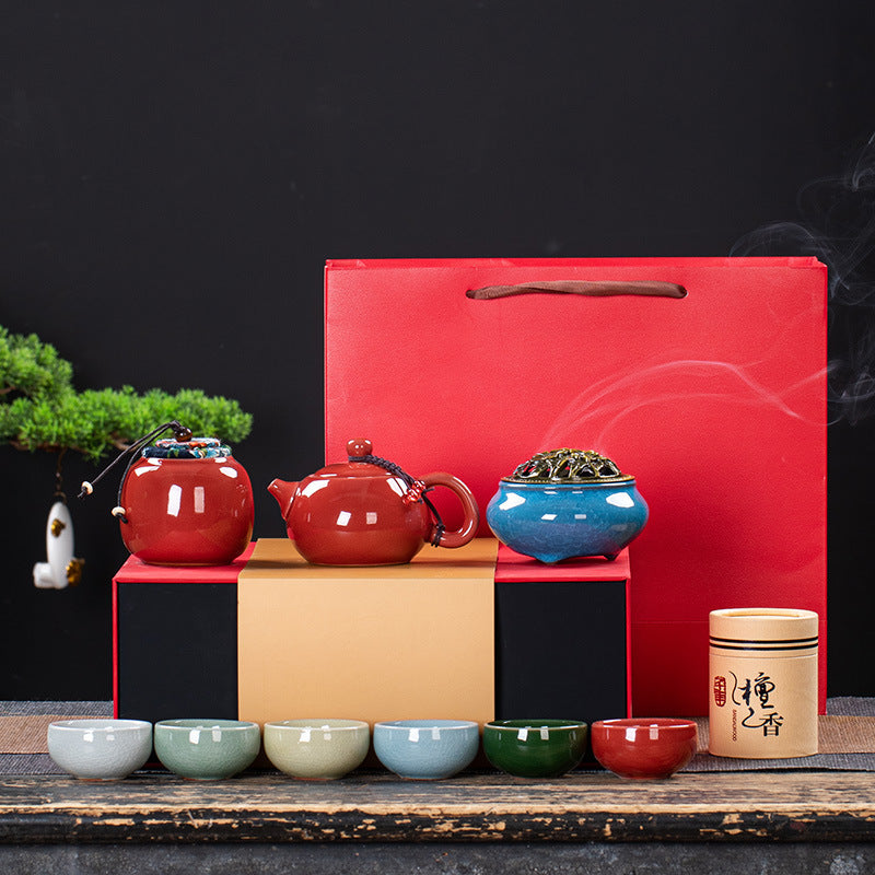 Home Fashion Simple Ceramic Tea Set Accompanying Gift
