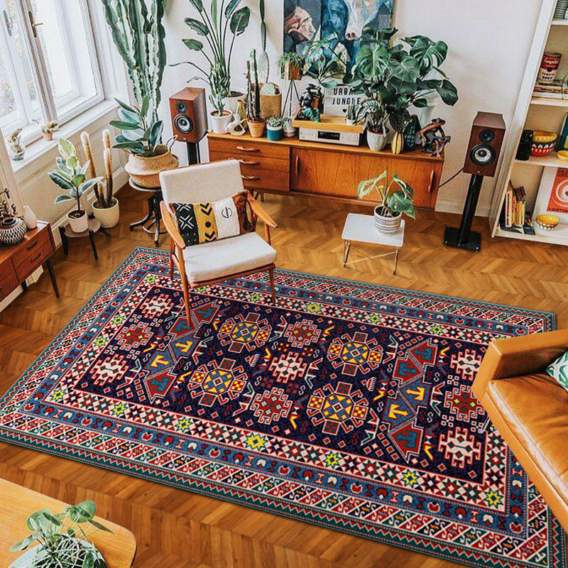 Bohemian bedroom bedside living room sofa big carpet