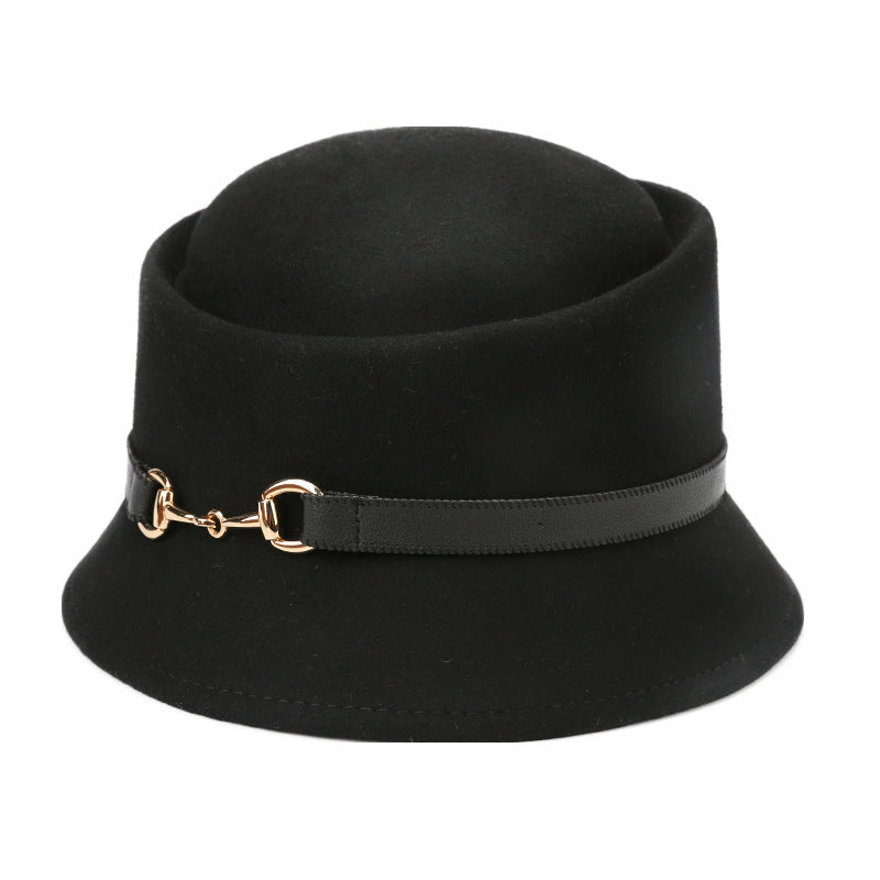 Men's And Women's Fashion Belt Metal Buckle Hat