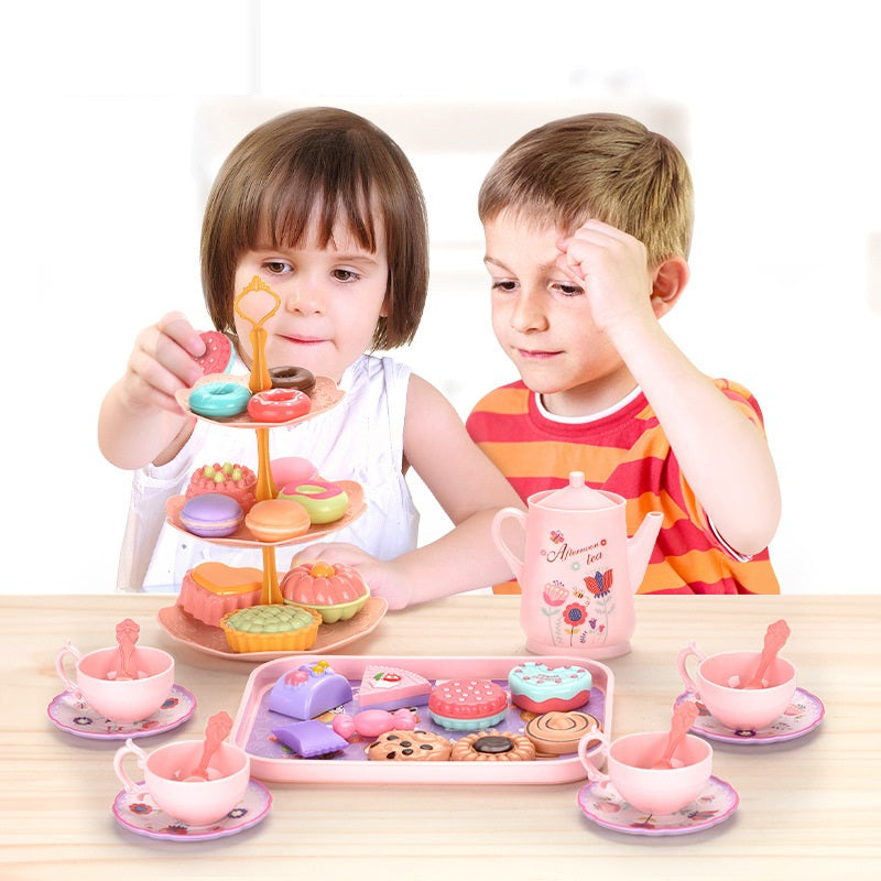 Girl Play House Simulation Food Dessert Cake Toy Gift Box Set