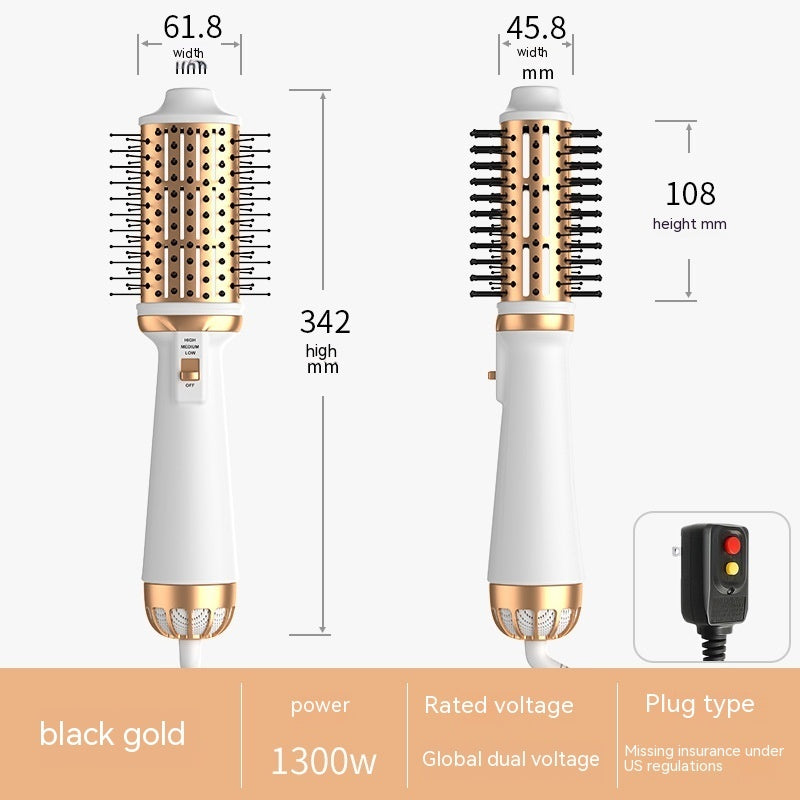 Straight Hair Anion Does Not Hurt Hair All-in-one Blowing Combs