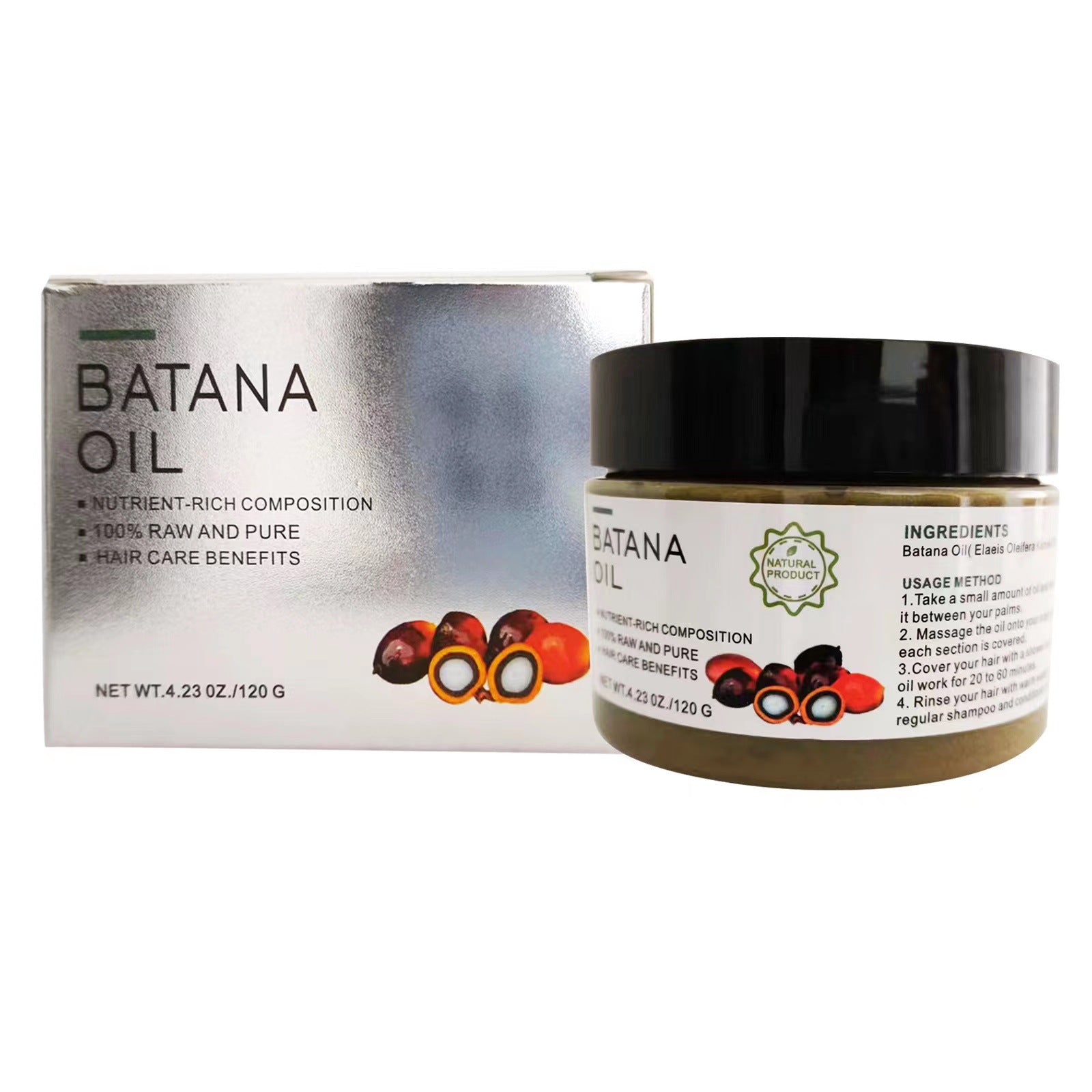 Masque capillaire à l'huile essentielle Batana pour les soins capillaires