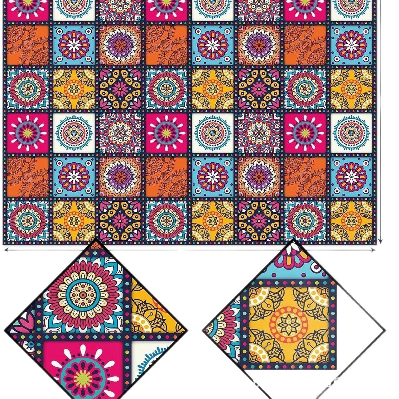Retro Tablecloth Waterproof Ethnic Style Rectangular
