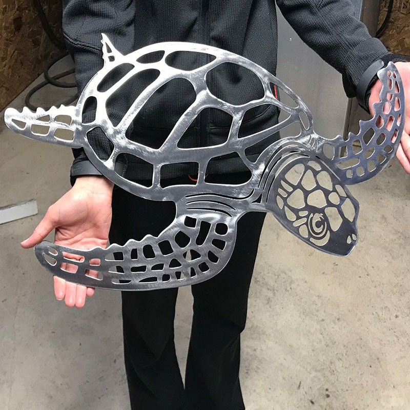Décorations de salon en fer forgé en forme de tortue pour l'intérieur