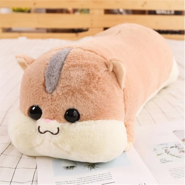 Long Hamster Stuffed Plush Pillow Cushion Toy