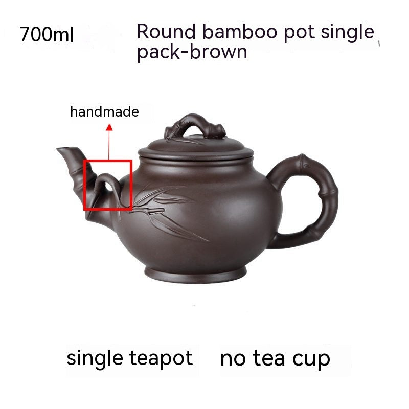 Purple Clay Teapot, Large Capacity, Large Household Kung Fu Tea Set