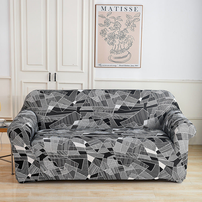 Elastic All-inclusive Milk Silk Printed Sofa Cover Universal