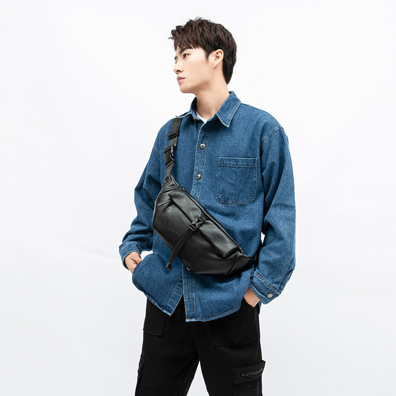 Single Shoulder Multifunctional Casual Messenger Bag Chest Bag
