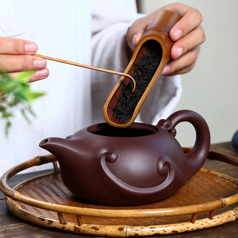 Pure Handmade Longying Teapot Large Capacity 420ml Tea Set