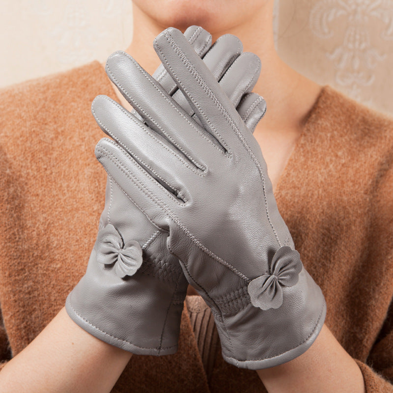 Butterfly Korean style split finger women gloves