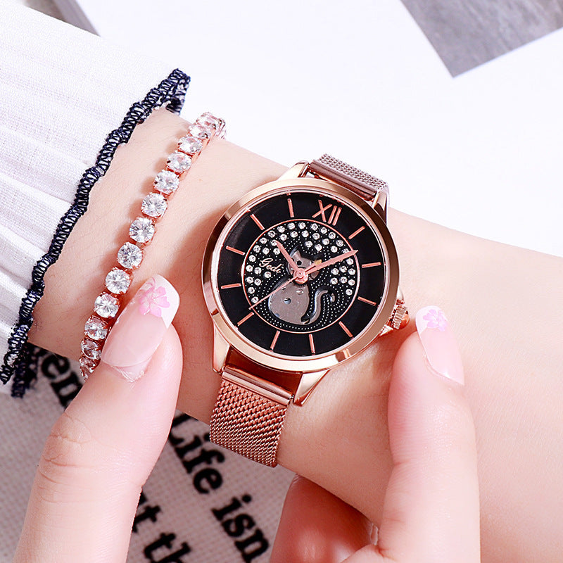 New cat diamond student watch