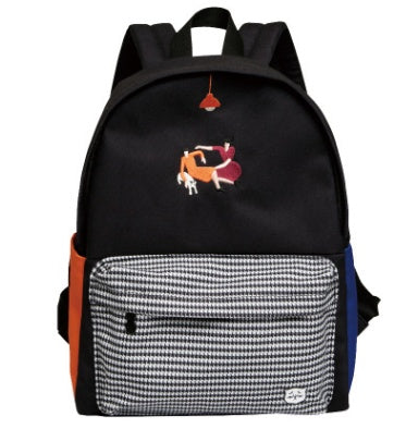 Wild leisure hit color backpack student school bag