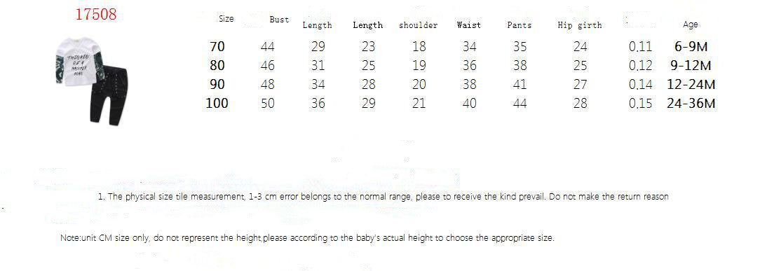 Samgami Baby Cross-border Children's Clothing Spring And Autumn Boys' Suit Trendy Child Fashion Print Top Trousers 2-piece Set