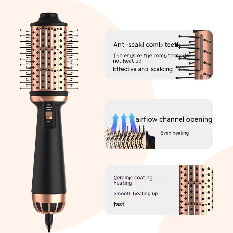 Straight Hair Anion Does Not Hurt Hair All-in-one Blowing Combs