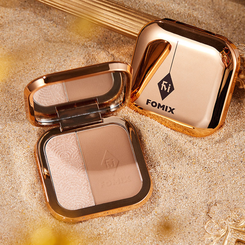 Two-color Highlight Repair Makeup Palette