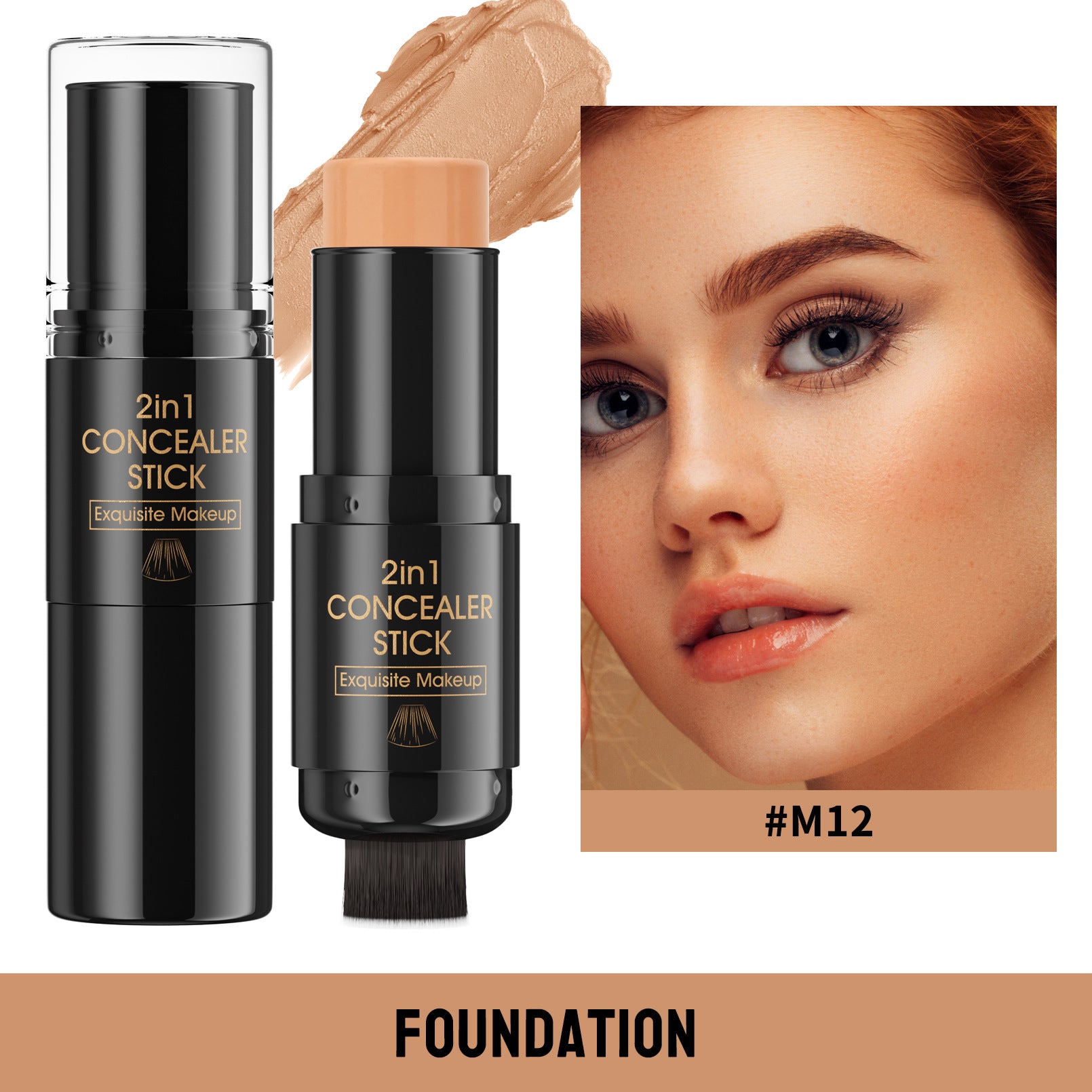 Highlight Blush Double-headed Contour Stick With Brush