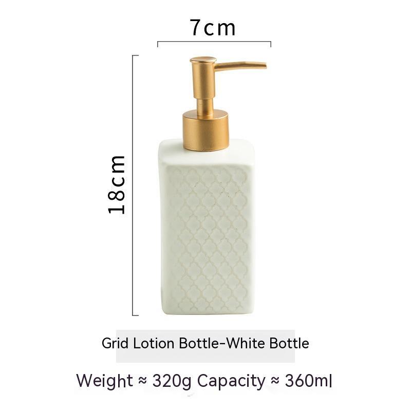 Simple And Light Luxury Ceramic Hand Sanitizer Travel Bottle