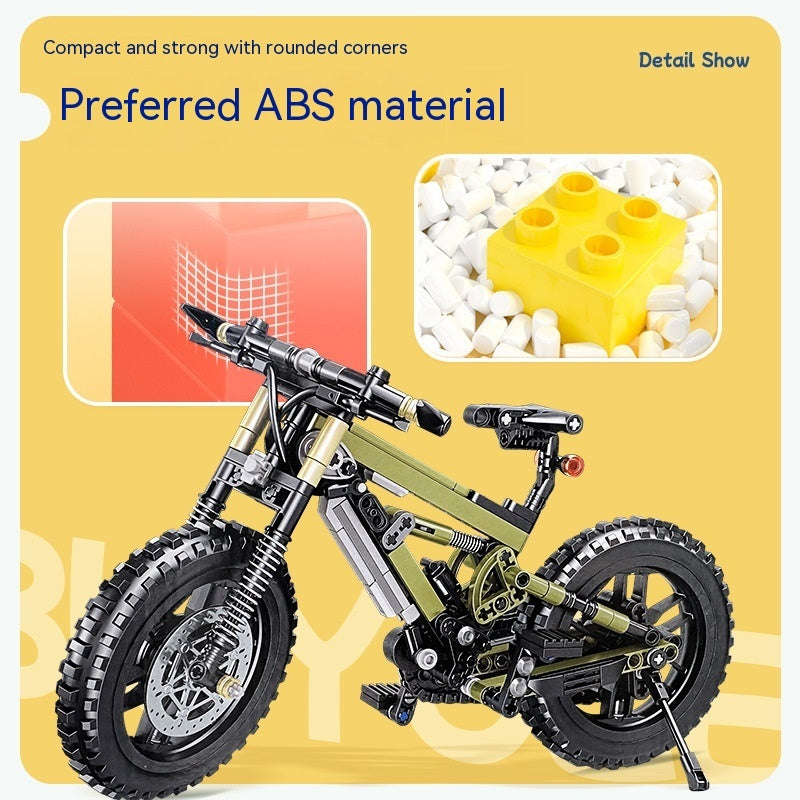 Mountain Bike Building Blocks Toy Technology Assembly Model
