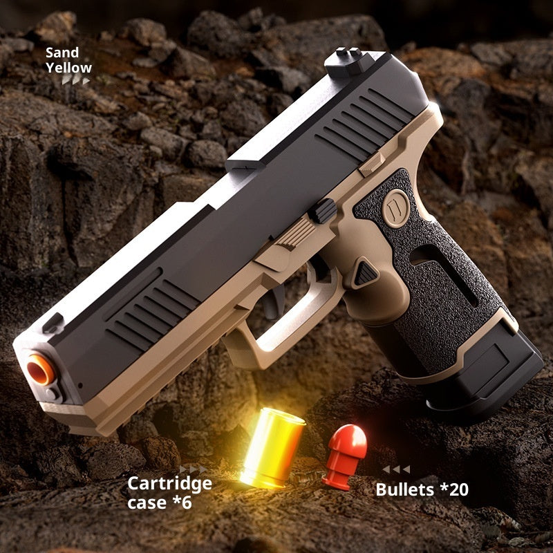 Hot Sale Toy Gun Throw Shell Soft Elastic Model Boy