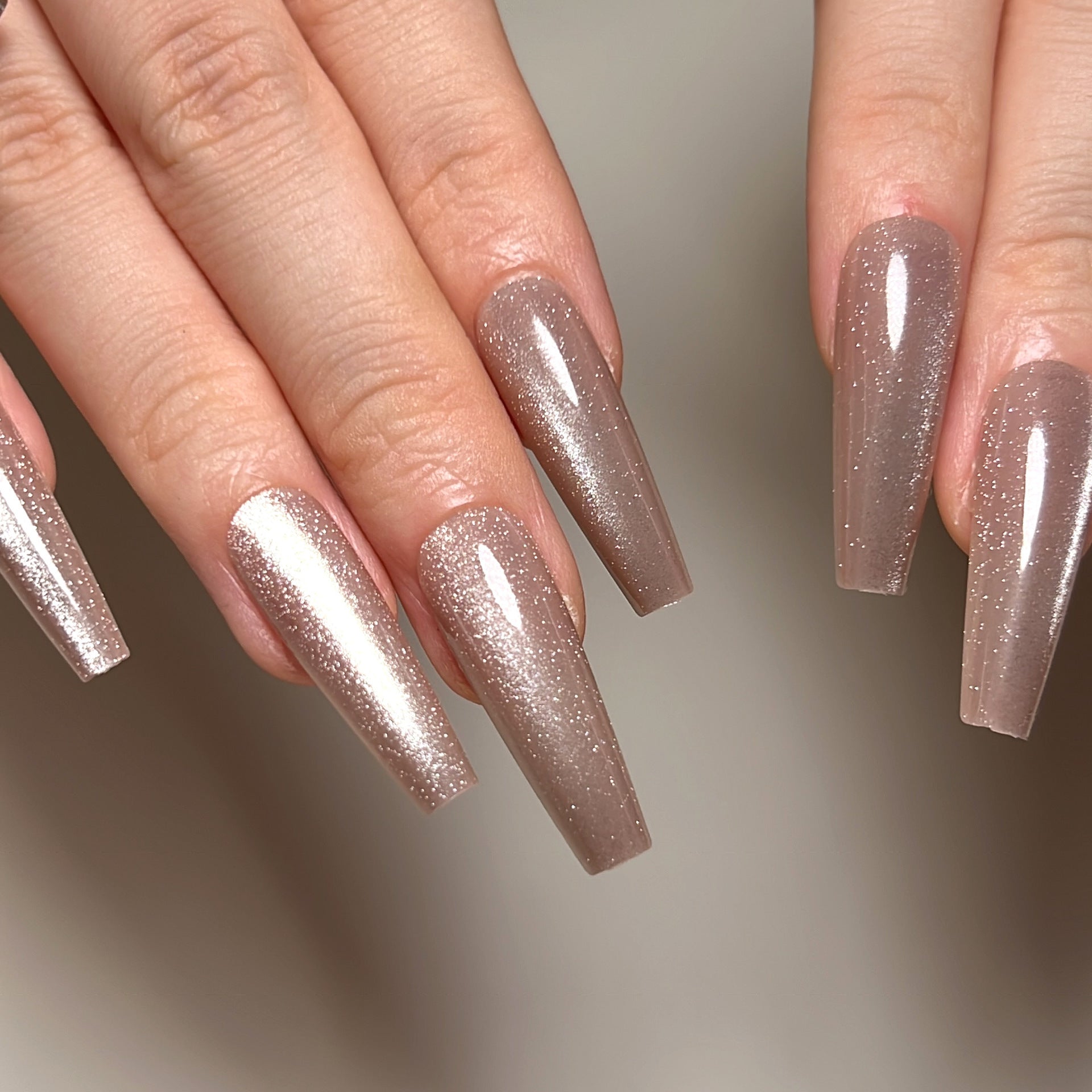 Wear A Long Light Purplish Gray Cat's Eye
