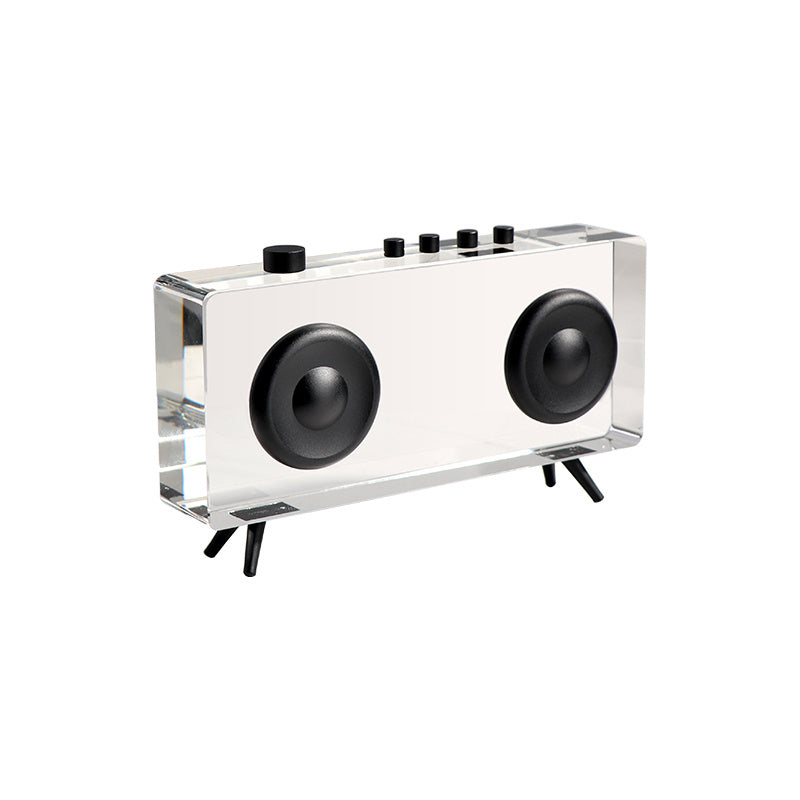 Transparent Radio Recorder Desktop Decoration