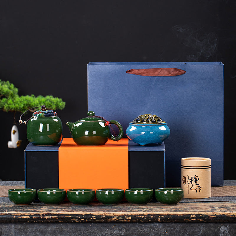 Home Fashion Simple Ceramic Tea Set Accompanying Gift