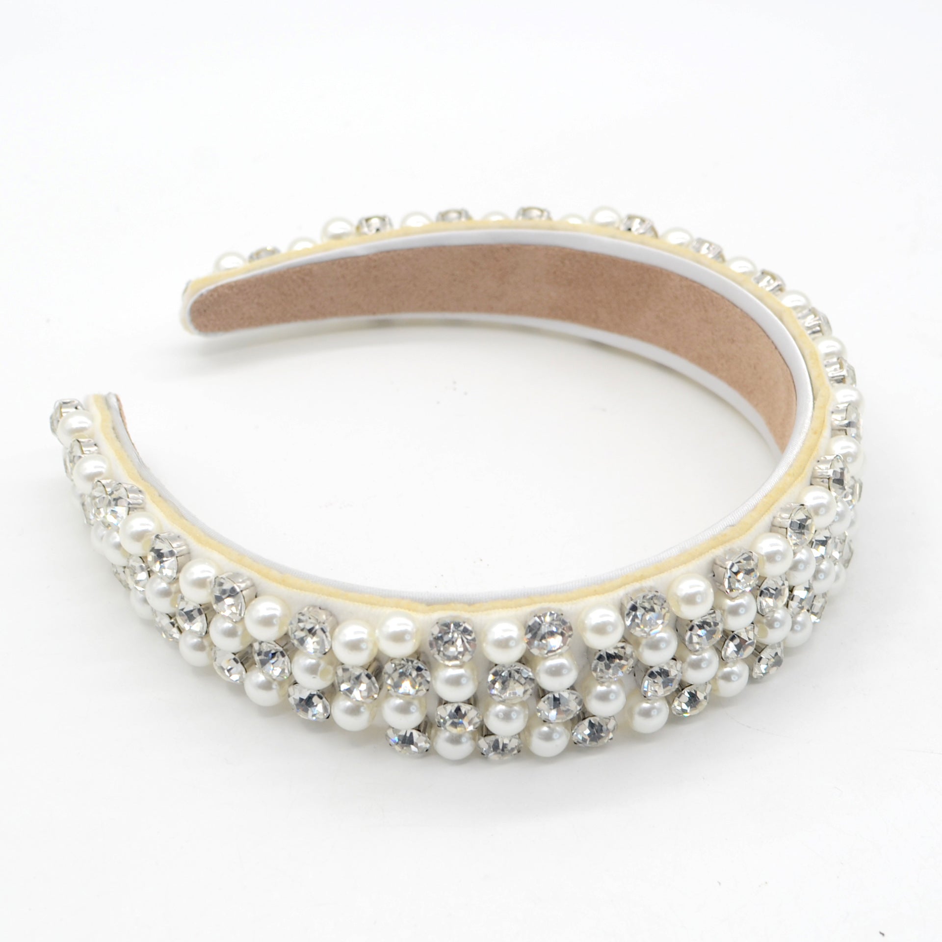 Baroque Rhinestone Pearl Headband