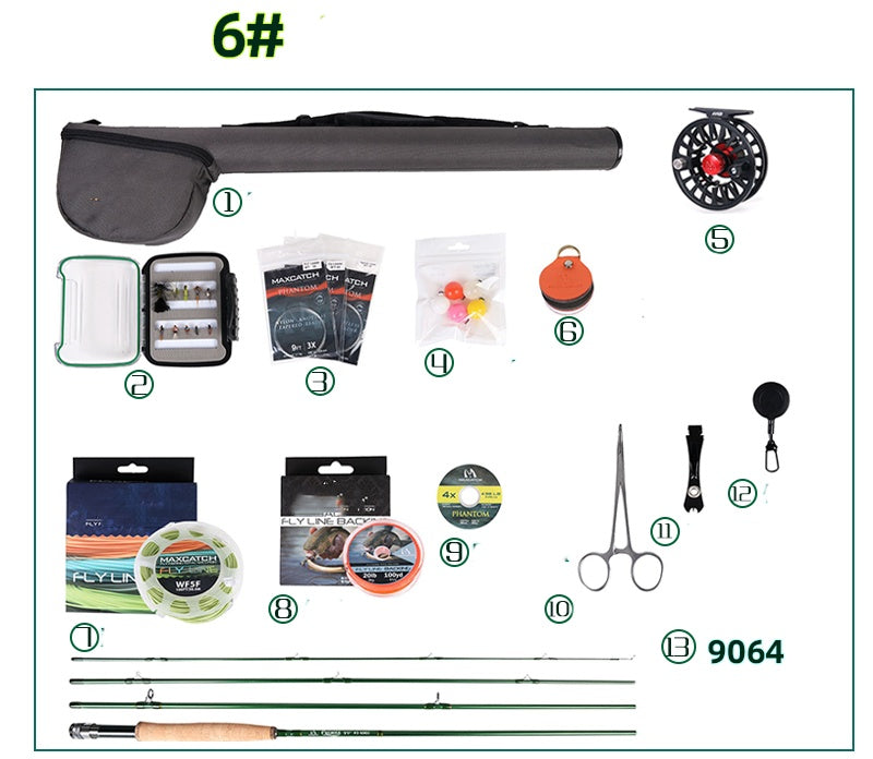 Brackish Sea Bass And Trout Flying Fishing Set