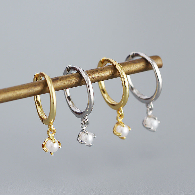 Minimalist Pearl Design Sense Earrings Women