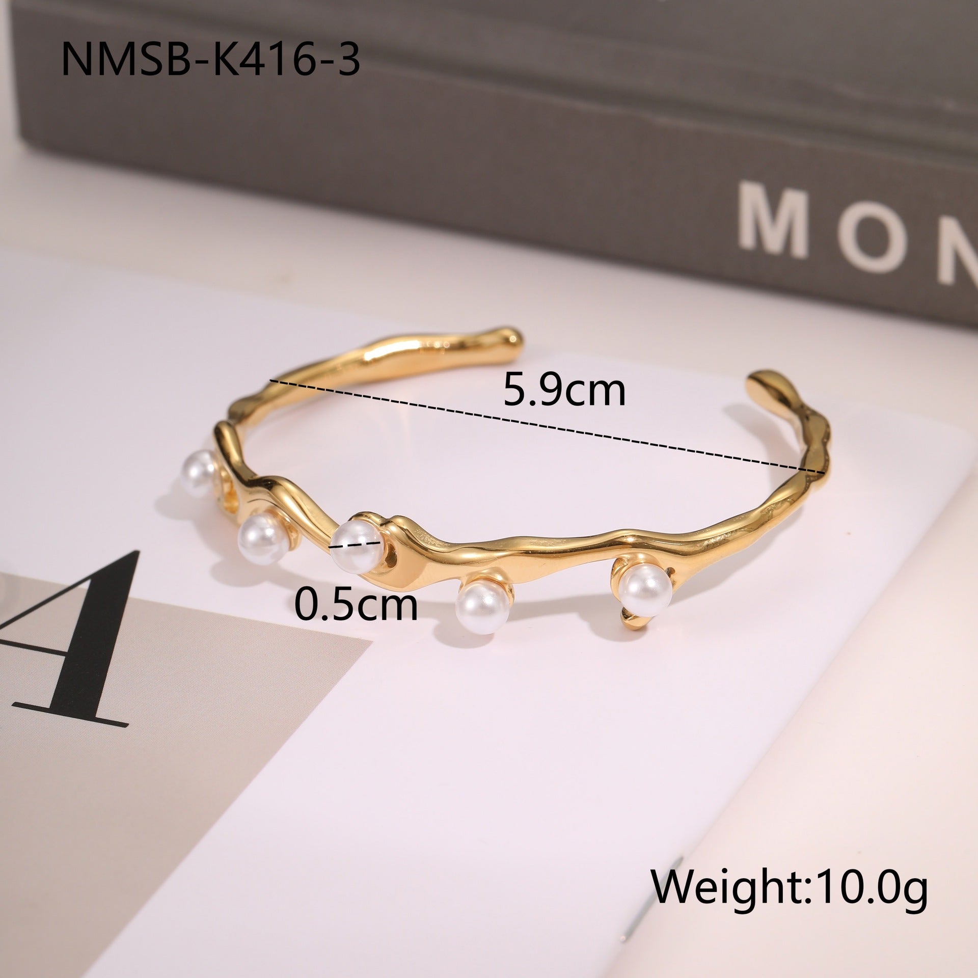 European And American Ins Fashion Design Stainless Steel Bracelet Opening Bracelet