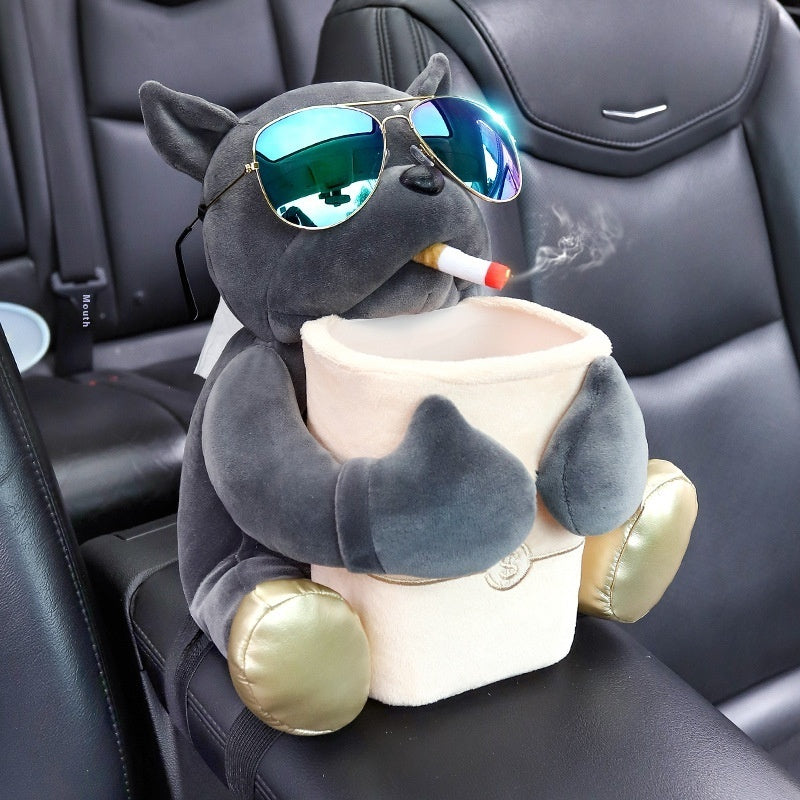 Creative Car Tissue Box Trash Can Two-in-one Cute