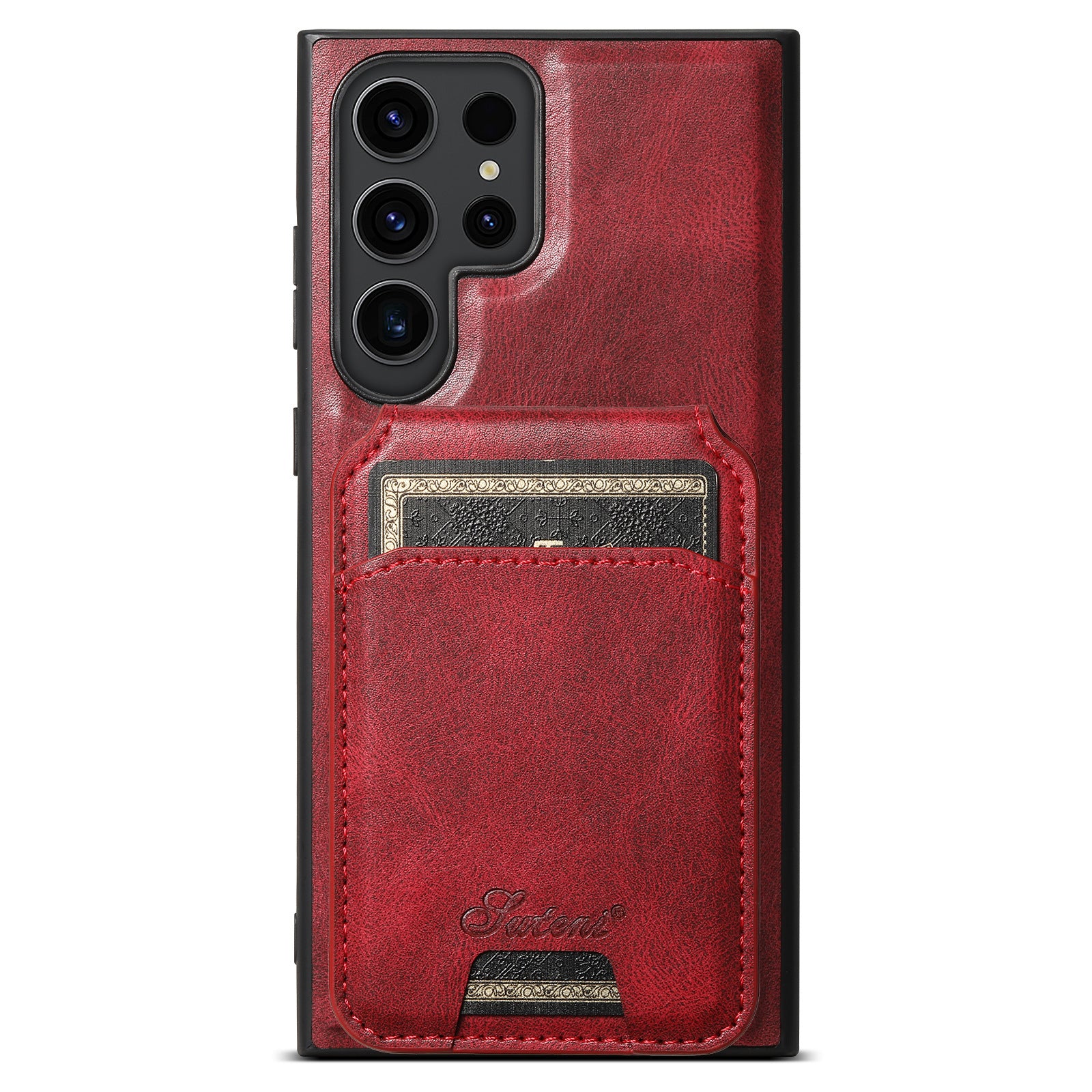 Two-in-one Mobile Phone Leather Phone Case Magnetic Card Holder