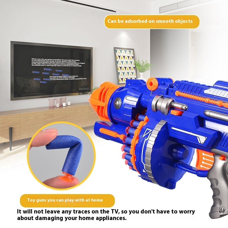 Pistolet jouet électrique à tir continu pour enfants avec balles souples