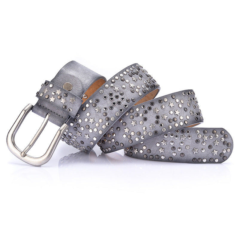 Ceinture femme cloutée élégante