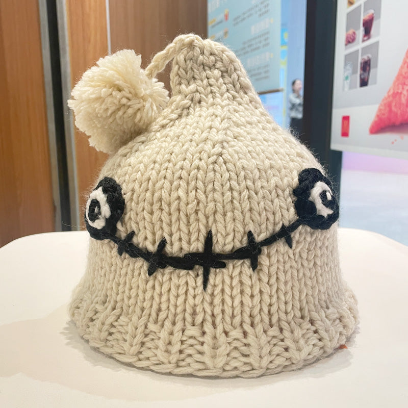 Warm Ear Protection Handmade Knitted Hat Sleeve Cap