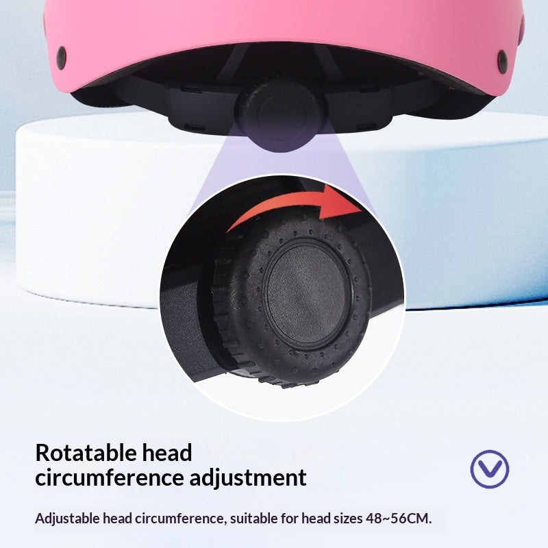 Roller Skating Protective Gear Riding Plum-blossom Helmet Set