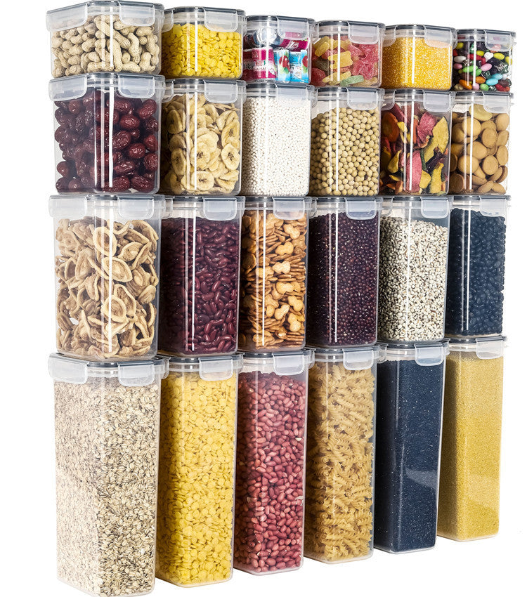 Cereals Kitchen Snacks Refrigerator Storage Box 24-piece Set