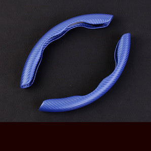 Car Steering Wheel Cover Four Seasons Unisex Sports Carbon Fiber Pattern Ultra-thin Non-slip Power Car Handle Card Cover