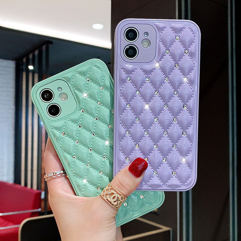 All-inclusive Anti-drop Protective Cover For Mobile Phone Case With Diamond Small Fragrance