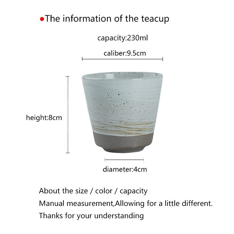 Handmade Stoneware Cup Retro Personality Tea Cup Art Cup