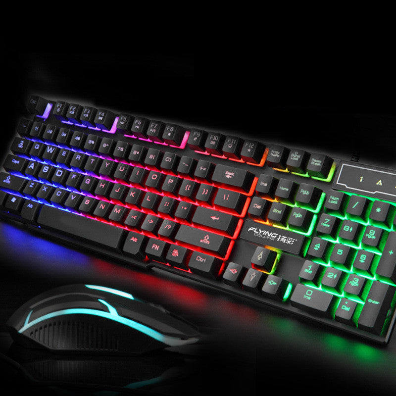 Character Glowing Keyboard And Mouse Set