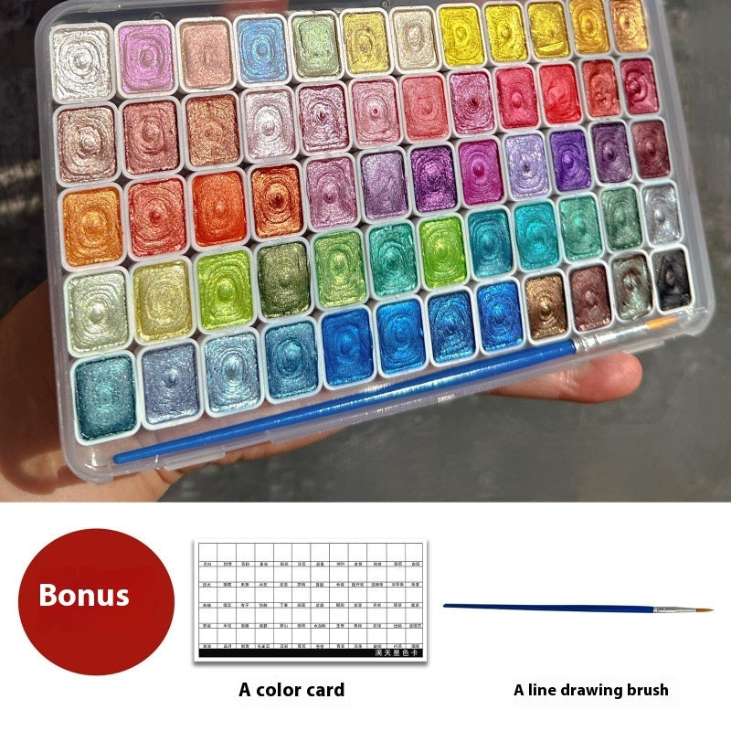 Pearlescent Watercolor Concentrated Painting Glitter Solid
