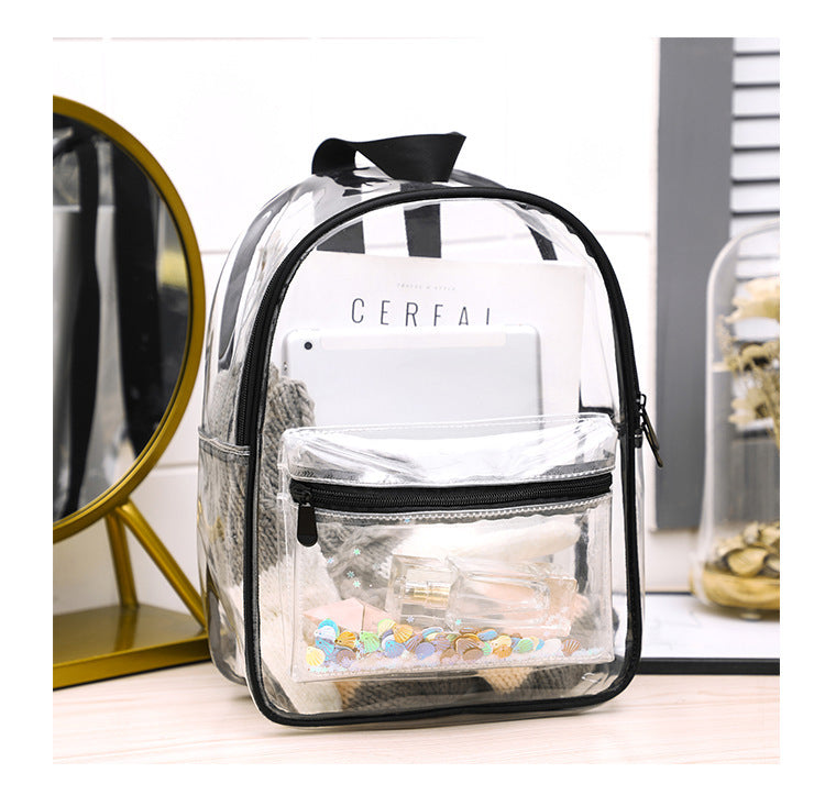 Student shoulder bag with sequins