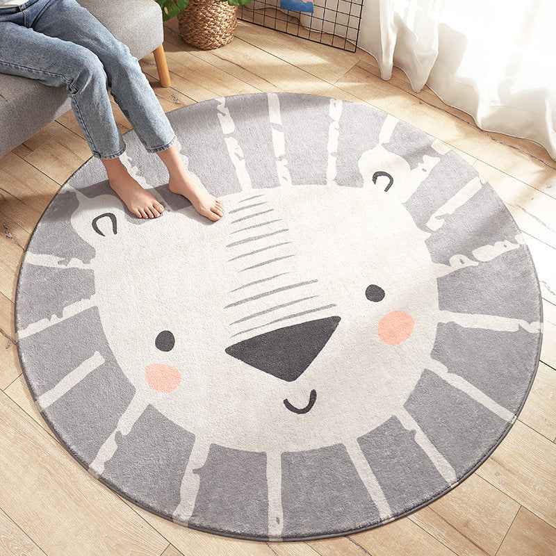 Home Living Room Bedroom Bedside Round Floor Mat