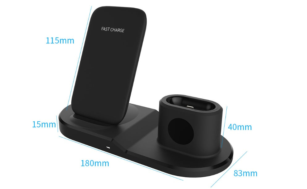 Three-in-one wireless charger