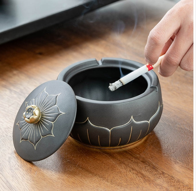 Ashtray Creative Personality Trend With Cover